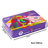 Кольорові олівці преміум-класу Yover з м`яким грифелем 180 кольорів у металевій коробці, фото 7