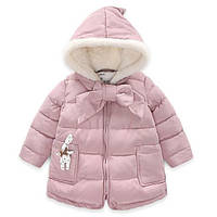 Куртка з зайцем 90см Темно-синій (5142)