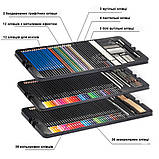 Преміум-набір для малюнку та ескізів Kalour 142 предмети, фото 3