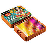 Преміум-набір кольорових олівців Kalour у металевій коробці 120 кольорів (‎KA-CP120-T), фото 9
