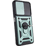 Протиударний чохол Ummi Camshield Serge Ring для Xiaomi Poco X4 GT | Броньований з кільцем-підставкою Зелений, фото 3