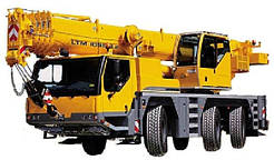Лобове скло на автокран LIEBHERR LTM 1050, 1055, 1060, 1090 триплекс