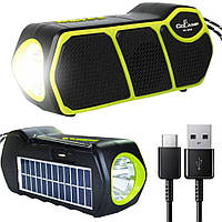 Bluetooth колонка CL-823,з сонячною панеллю та ліхтариком DS