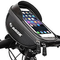 Велосумка на кермо 222G з утримувачем під телефон 19х10х11см DS