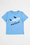 Дитяча футболка GAP з принтом 1159844474 (Синій 2), фото 4