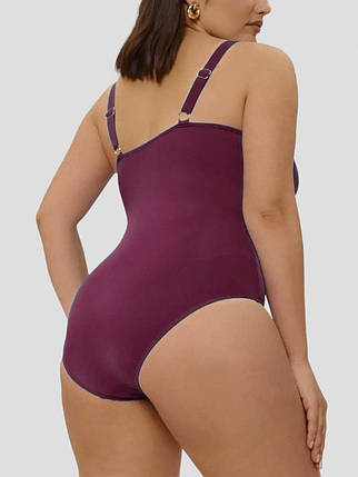 Купальник слитный закритий Марія 3002 Samegame бордо(В НАЛИЧІ ТІЛЬКИ 48 50 52 54 56 УКР р-ри), фото 2