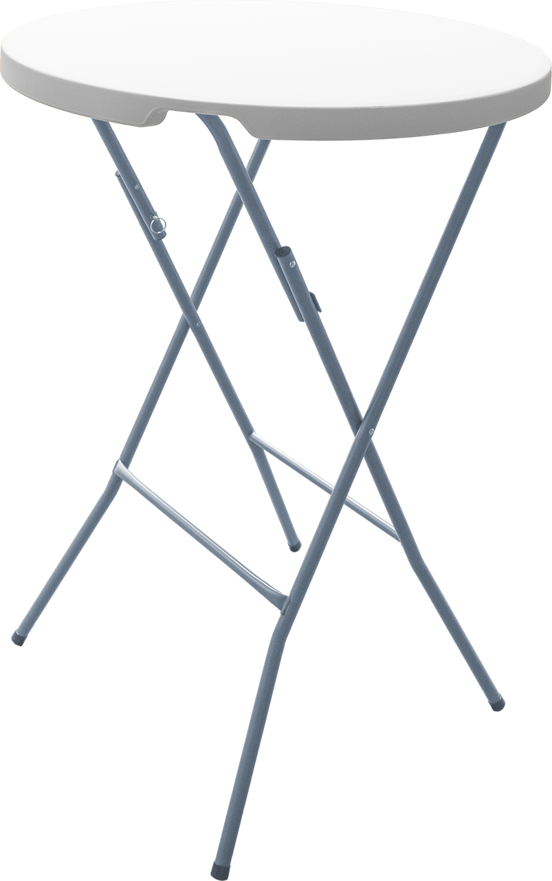 Стіл складаний Круглий REIS TABLE_FR WS білий і сірий, фото 1