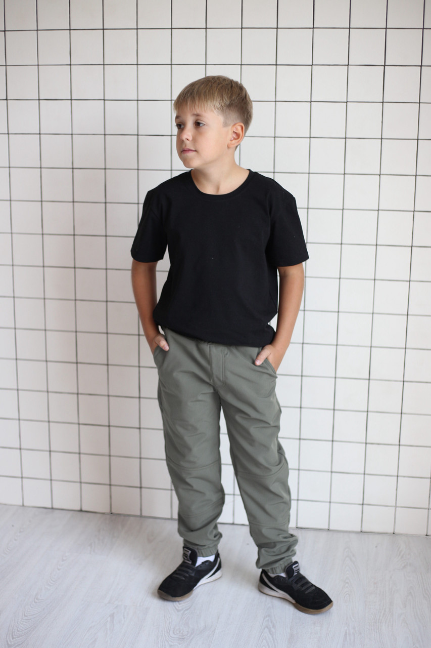 Зимові штани для хлопчика на флісі WarmS Fashion SmileTime, фото 1