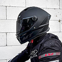 Мото шлем интеграл МТ Helmets STINGER 2 Solid Matt Black М + подарок: чехол для хранения