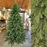 Елітна зелена 2.10 м. лита ялинка штучна.