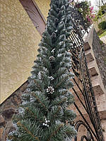 Гірлянда хвойна "Кармен" з срібними шишками, перлами 2.90 штучна