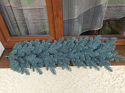 Гірлянда хвойна лита "Елітна" 1м Блакитна / Декоративна Ялинкова гілка / Ялинка