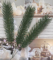Гілка ялинки лита зелена №6. Штучна хвоя. Литі гілочки ялини. Ялинкові гілочки.