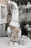 Лялька новорічна іграшка 50см. Гном скандинавський. Ельф інтер'єрний Різдвяний ельф, санта клаус новорічний, іграшка м'ягка