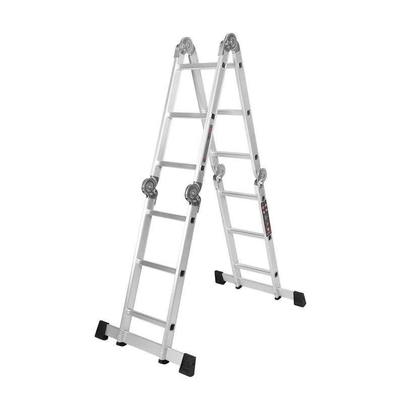 Шарнірна драбина з платформою  Kraft&Dele KD4070, фото 1