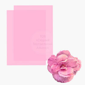 Вафельний папір ультратонкий А4 (для квітів) - Рожевий