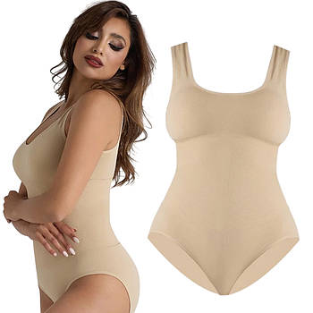 Коригувальний боді з утяжкою, 3XL/4XL, Бежевий / Коригувальна білизна / Стягувальний боді
