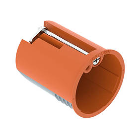 Установча коробка підключення світильників HG 45-WA-LD для гіпсокартонних стін, 35х45, з кришкою, помаранчевий