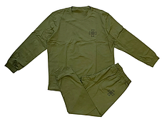Білизна натільна демісезонна бавовняна ЗСУ олива з хрестом. Всі розміри