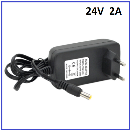 Імпульсний адаптер живлення Voltronic 24В 2А (48Вт) штекер 5.5/2.5, фото 1