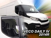 Дефлекторы окон ветровики Iveco Turbo Daily 6 14- вставные Heko Ивеко Турбо Дейли