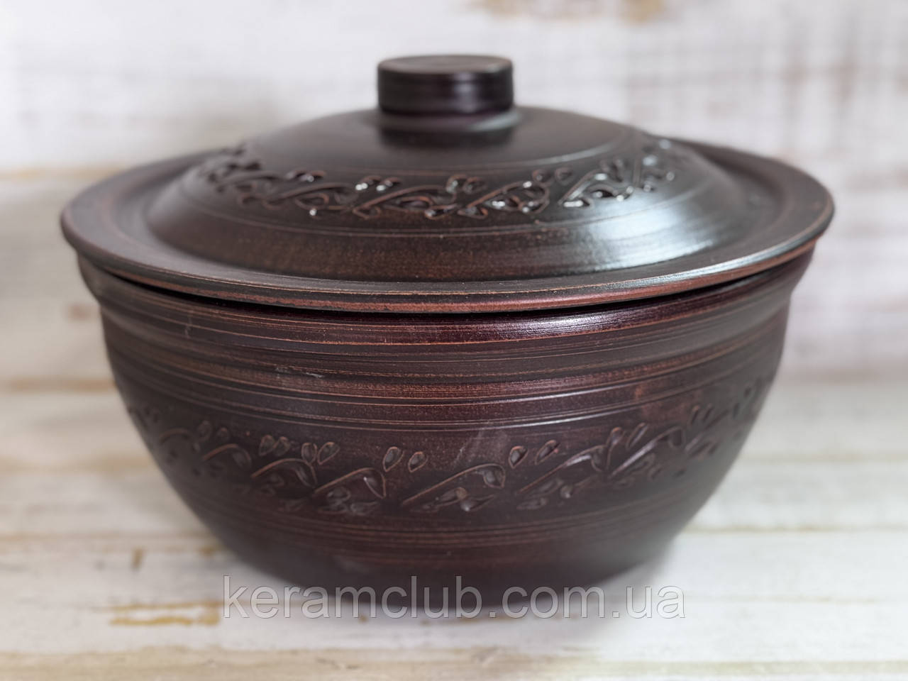 Шашличниця Керамклуб 4 л із червоної глини