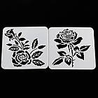 Набір трафаретів для скрапбукінгу Рози 6 шт TRF042, фото 2