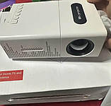 Мініатюрний кінотеатр 80″ (203,2 см) з вбудованими стереодинаміками — HD домашній проектор, фото 2