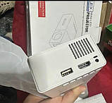 Мініатюрний кінотеатр 80″ (203,2 см) з вбудованими стереодинаміками — HD домашній проектор, фото 6