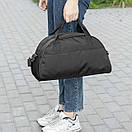 Жіноча спортивна сумка Deza Black для фітнесу і тренувань на 17 л Оксфорд, фото 10