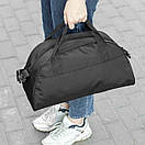 Жіноча спортивна сумка Deza Black для фітнесу і тренувань на 17 л Оксфорд, фото 3
