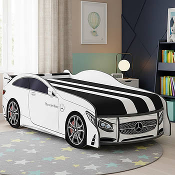 Ліжко машина Мерседес Спейс комплект з матрацом, дитяче ліжко автомобіль