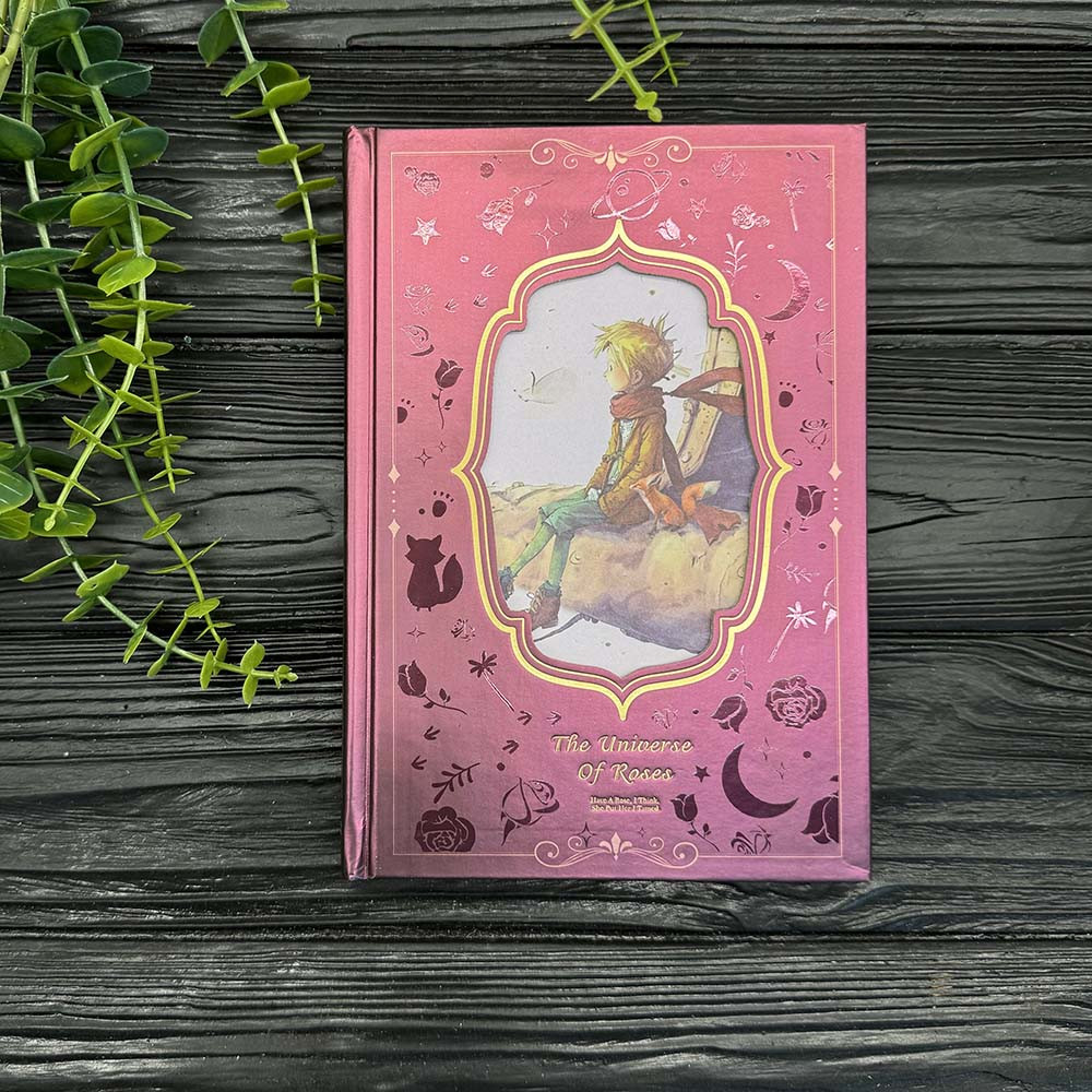 Блокнот у твердій металізованій обкладинці Маленький Принц, фото 1