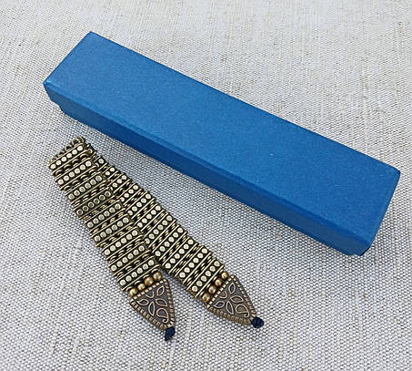 Перекидні чётки з металу в подарунковій коробці, фото 1