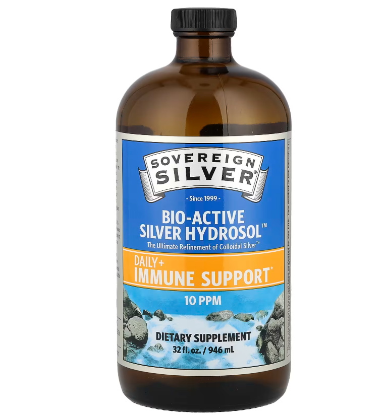 Колоїдне срібло Sovereign Silver Bio-Active Silver Hydrosol 10 част./млн 946 мл, фото 1