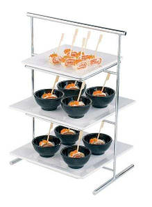 Стійка фуршетна на 3 комірки APS 27X17Xh41 см 33226