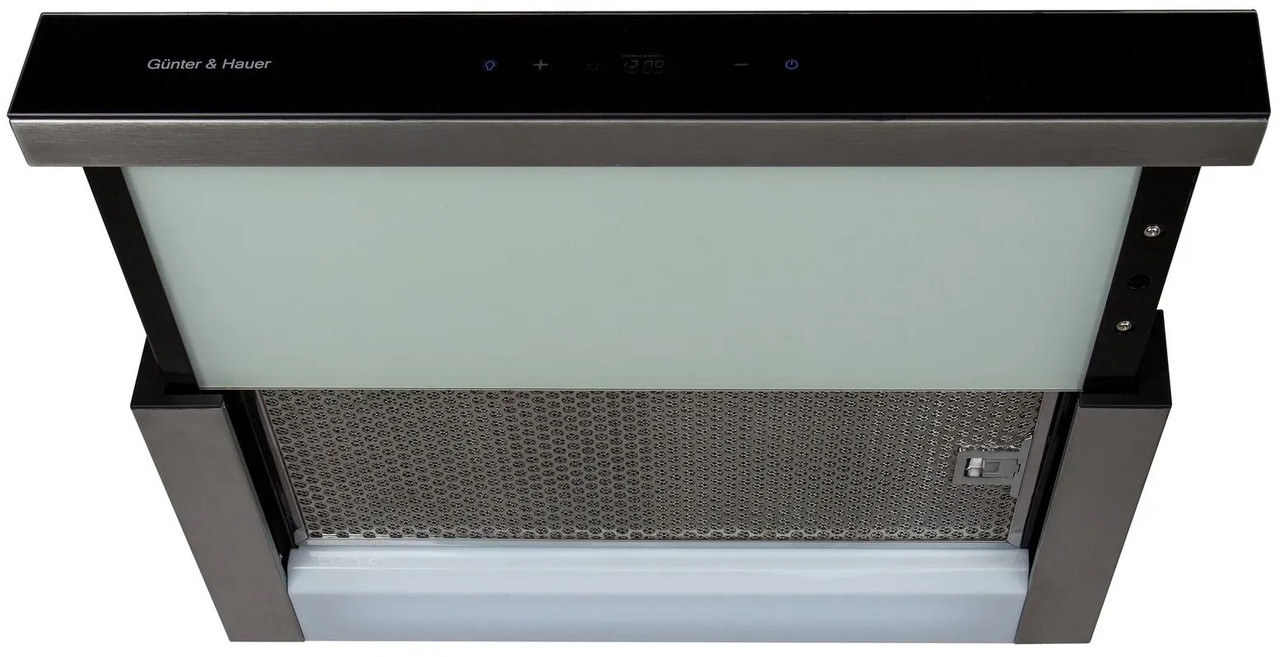 Чорна телескопічна витяжка AGNA 600 GL Gunter & Hauer, фото 1