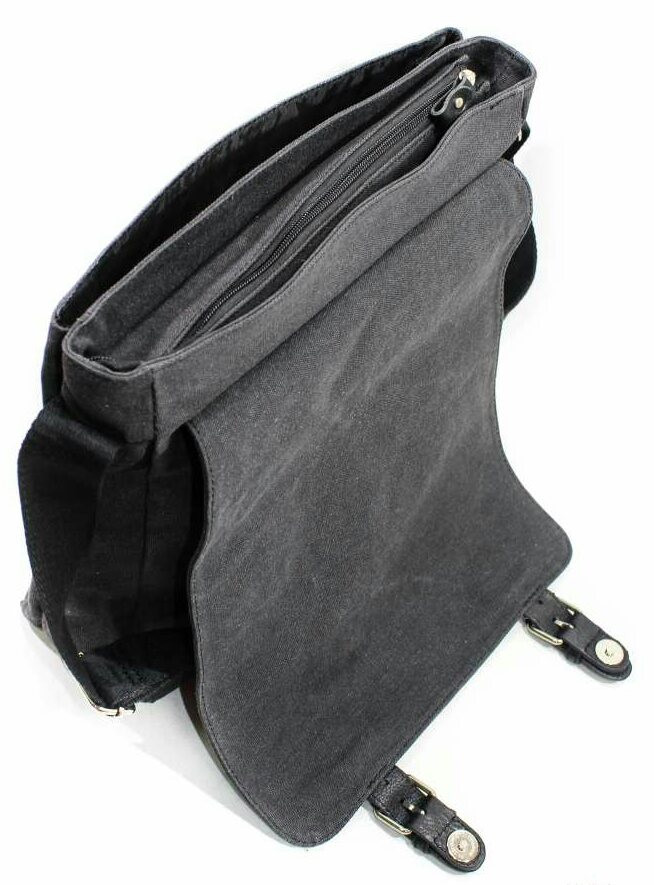 Мужская сумка через плечо из ткани городская повседневная для документов 6558 - фото 2 - id-p480686717