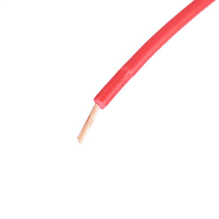 Провід багатожильний 0.3mm² (22AWG/16xD0.15мм, мідь, PVC), червоний, 1м, фото 2