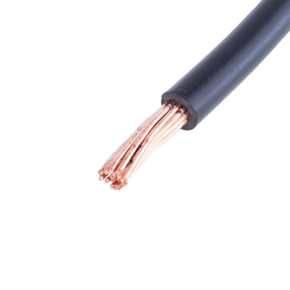 Провід багатожильний 4mm² (12AWG, 19xD0.52mm) чорний, 1м