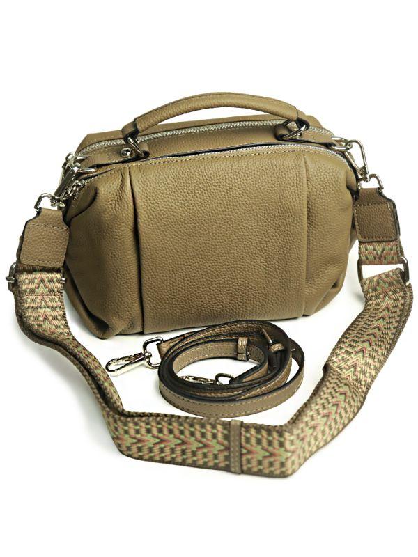 Жіноча шкіряна сумка 181-99122 Dark Grey.Купити жіночі сумки гуртом і в роздріб із натуральної шкіри в Україні, фото 1