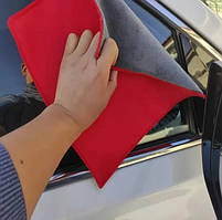 Рушник 30х30 см двосторонній, поглинаючий, замшевий, швидкосохнучий