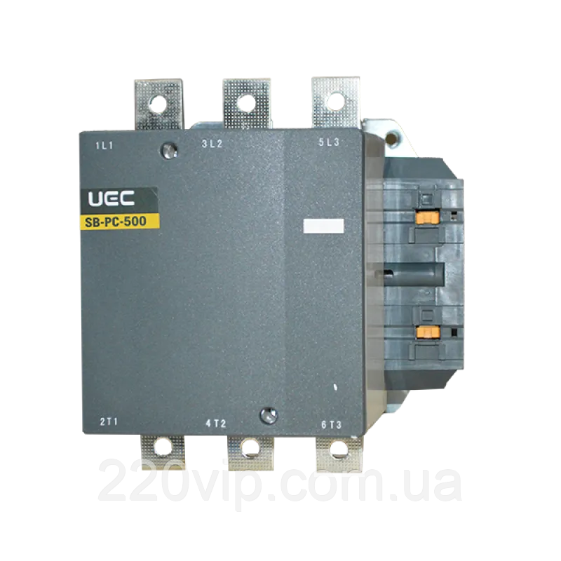 Контактор SB-PC-500 500А 380В/АС3, електромагнітний пускач UEC, PC6-SB-500-380 УЕК, фото 1