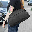 Жіноча спортивна сумка Deza Black для фітнесу і тренувань на 17 л Оксфорд, фото 9