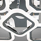 Світлодіодна LED люстра 60 Вт з пультом і регулюванням яскравості колір каркаса хром D-AS9171/4+1HR, фото 3