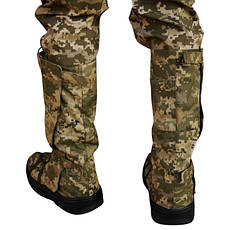 Бахіли військові зимові, тактичні бахіли для ЗСУ, гамаші армійські непромокаючі, фото 4