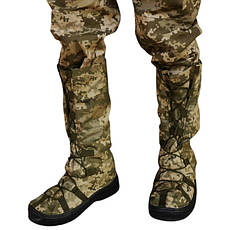 Бахіли військові зимові, тактичні бахіли для ЗСУ, гамаші армійські непромокаючі, фото 3