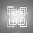 Світлодіодна люстра 190 Вт з підсвічуванням основи та пультом д/к колір каркасу білий D-HS9171/4+4WH LED 3color, фото 3