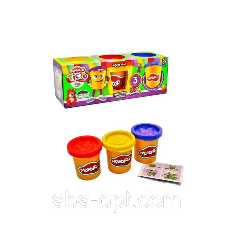 Гр Тісто для ліплення "Master Do" TMDB-01-04U УКР. (15) "Danko Toys", 3 банки*50 г, фото 1