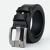 Шкіряний ремінь чоловічий з натуральної шкіри. Чоловічий ремінь пояс для джинсів MILUOTA Коричневий, фото 9